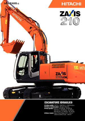 Koparki gąsienicowe Hitachi ZX 210 LC-3