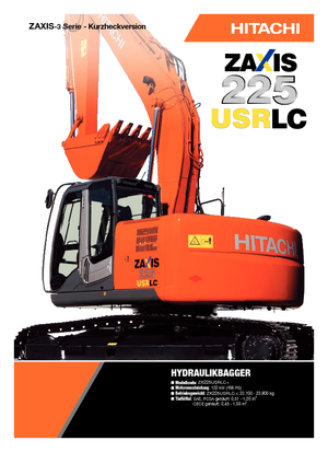 Koparki gąsienicowe Hitachi ZX 225 USRLC-3