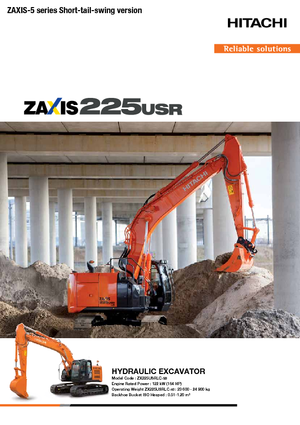 Koparki gąsienicowe Hitachi ZX 225 USRLC-5