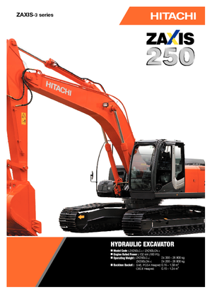 Koparki gąsienicowe Hitachi ZX 250 LC-3