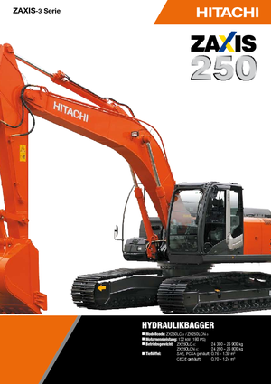 Koparki gąsienicowe Hitachi ZX 250 LC-3