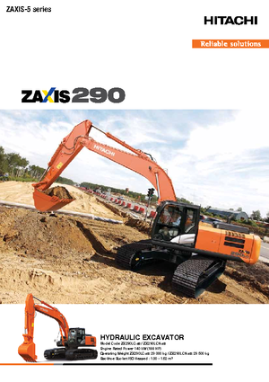 Koparki gąsienicowe Hitachi ZX 290 LCN-5