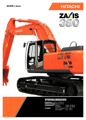 Koparki gąsienicowe Hitachi ZX 350 LCN-3