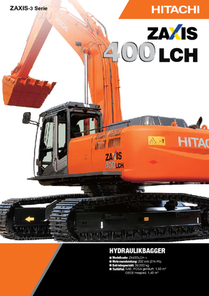Koparki gąsienicowe Hitachi ZX 400 LCH-3