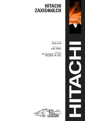 Koparki gąsienicowe Hitachi ZX 460 LCH