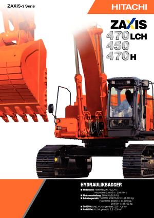 Koparki gąsienicowe Hitachi ZX 470 LCH-3