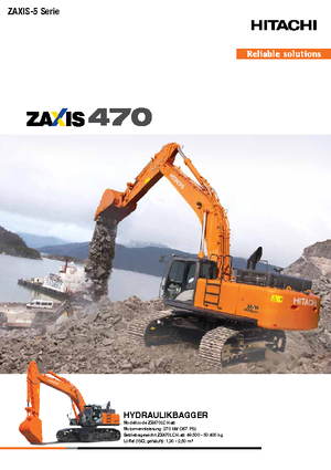 Koparki gąsienicowe Hitachi ZX 470 LCH-5