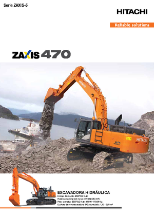 Koparki gąsienicowe Hitachi ZX 470 LCH-5