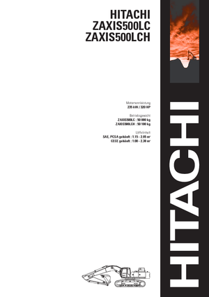 Koparki gąsienicowe Hitachi ZX 500 LC