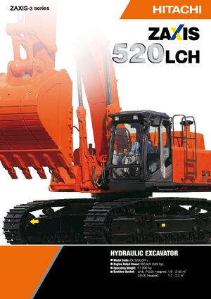 Koparki gąsienicowe Hitachi ZX 520 LCH-3