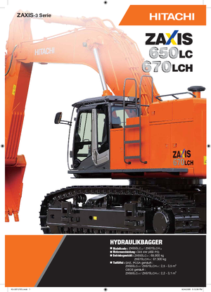 Koparki gąsienicowe Hitachi ZX 670 LCH-3