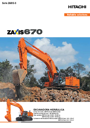 Koparki gąsienicowe Hitachi ZX670LCH-5B