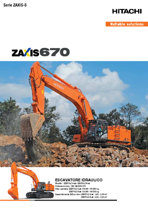 Koparki gąsienicowe Hitachi ZX670LCH-5B