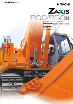 Koparki gąsienicowe Hitachi ZX 850 H (BE)