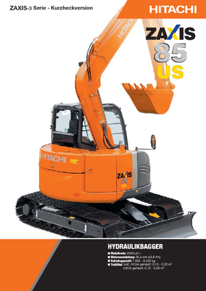 Koparki gąsienicowe Hitachi ZX 85 US-3