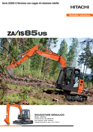 Koparki gąsienicowe Hitachi ZX85US-5A