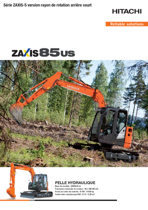 Koparki gąsienicowe Hitachi ZX85US-5A