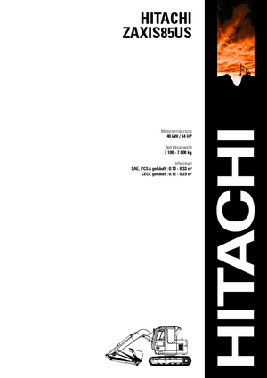 Koparki gąsienicowe Hitachi ZX 85 US