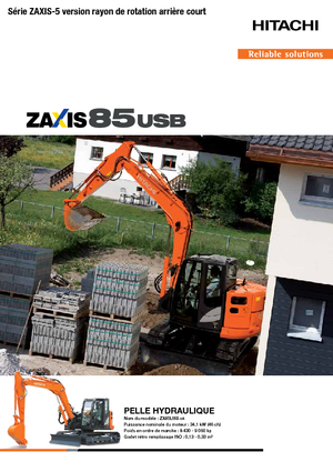 Koparki gąsienicowe Hitachi ZX85USB-5A