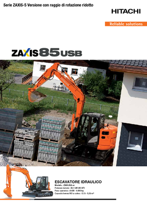Koparki gąsienicowe Hitachi ZX85USB-5A