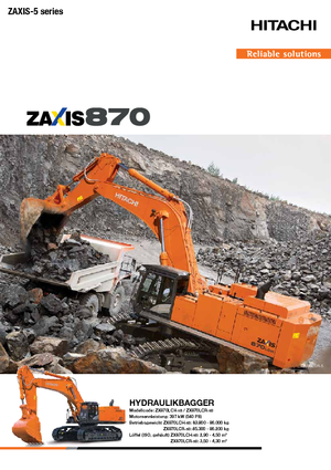 Koparki gąsienicowe Hitachi ZX870LCH-5B