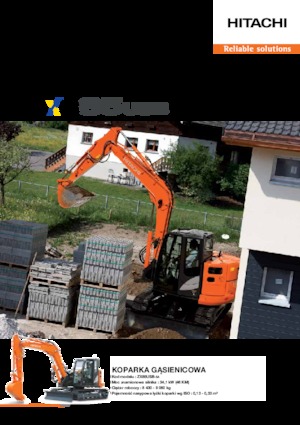 Koparki gąsienicowe Hitachi ZX85USB-5A