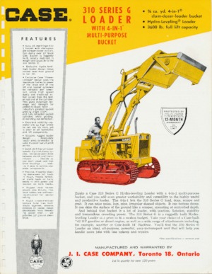 Ładowarki gąsienicowe Case 310G 