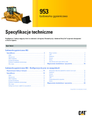 Ładowarki gąsienicowe Caterpillar 953