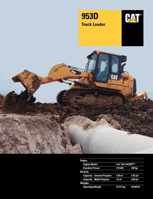 Ładowarki gąsienicowe Caterpillar 953D