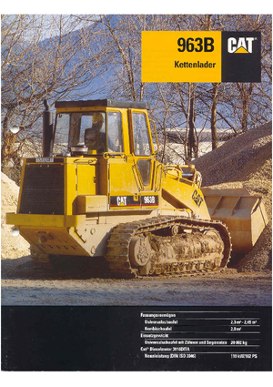 Ładowarki gąsienicowe Caterpillar 963 B