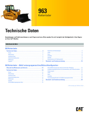 Ładowarki gąsienicowe Caterpillar 963