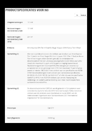 Ładowarki gąsienicowe Caterpillar 963