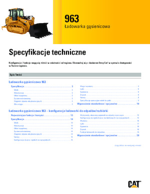 Ładowarki gąsienicowe Caterpillar 963