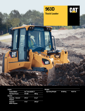 Ładowarki gąsienicowe Caterpillar 963D