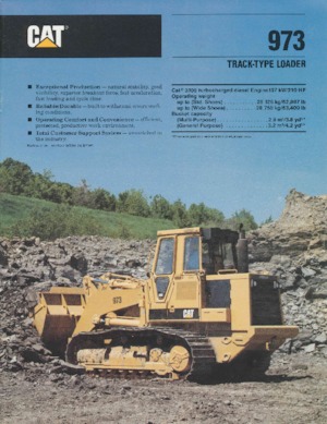 Ładowarki gąsienicowe Caterpillar 973