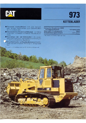 Ładowarki gąsienicowe Caterpillar 973