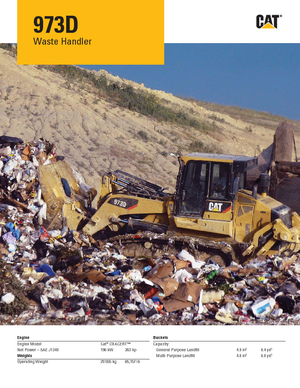 Ładowarki gąsienicowe Caterpillar 973D