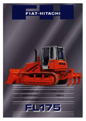 Ładowarki gąsienicowe Fiat-Hitachi FL 175
