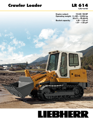 Ładowarki gąsienicowe Liebherr LR 614