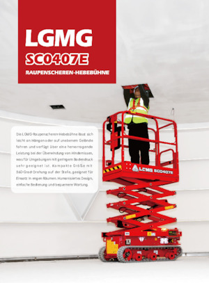 Gąsiennicowe podnośniki nożycowe LGMG  SC1532E