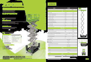 Gąsiennicowe podnośniki nożycowe Zoomlion ZS1216C
