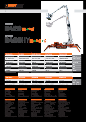 Gąsienicowe platformy teleskopowe Easy Lift R420