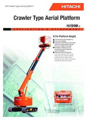 Gąsienicowe platformy teleskopowe Hitachi HX 99 B 2