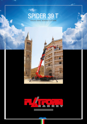 Gąsienicowe platformy teleskopowe Platform Basket SPIDER 39 T