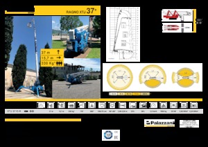 Gąsienicowe platformy teleskopowe Palazzani XTJ 37+ C