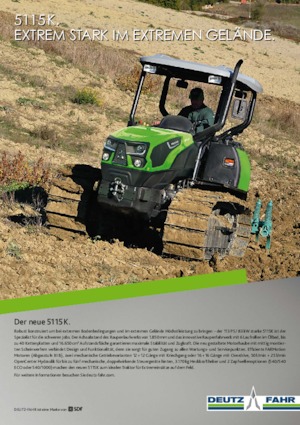 Ciągniki na gąsienicach gumowych DEUTZ-FAHR 5115 K 