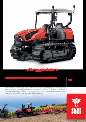 Ciągniki na gąsienicach gumowych SAME Krypton 115 