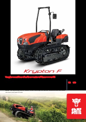 Ciągniki na gąsienicach gumowych SAME Krypton F 100 