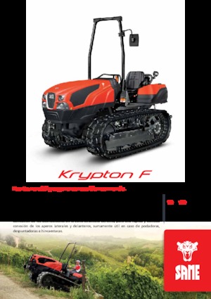 Ciągniki na gąsienicach gumowych SAME Krypton F 100 