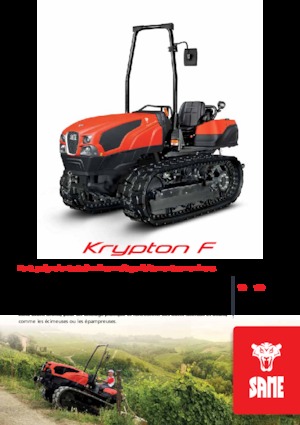Ciągniki na gąsienicach gumowych SAME Krypton F 100 